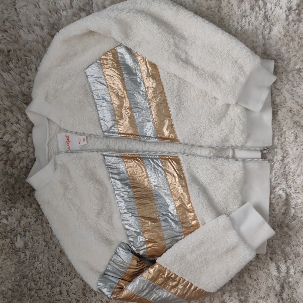 VGUC Girls faux fur jacket